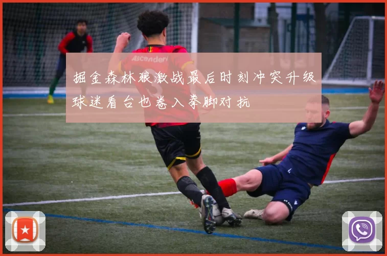 掘金森林狼激战最后时刻冲突升级球迷看台也卷入拳脚对抗